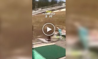 Эволюция прыжков на лыжах: от скромных попыток до полетов на сотни метров