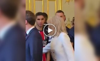 Реакция спортсменов, впервые увидевших вблизи жену Макрона