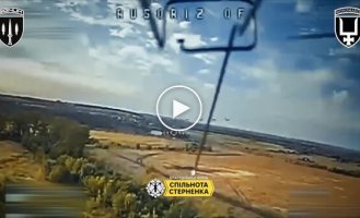 A kamikaze drone destroys an enemy BM-21 Grad MLRS in the Liman direction