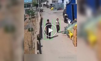 A man felt like a child for a moment