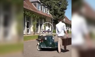 Легендарный микроавтомобиль 1950-х: Messerschmitt KR200 на ходу