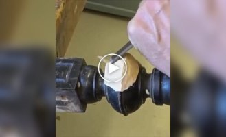 Restoring an old chair.