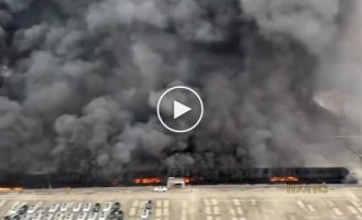 Пожар на парковке в Шэньчжэне: сгорели электромобили, пострадавших нет