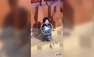 A LEGO lover assembled a sandworm from Dune