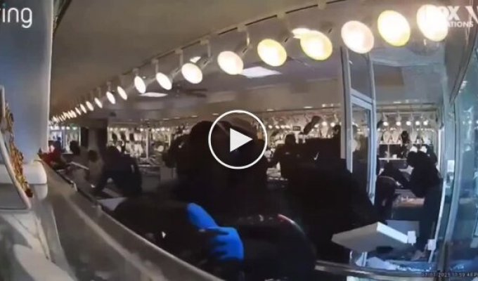 Gang of robbers quickly cleans out jewelry store