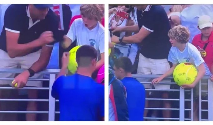 A man who stole a cap with an autograph from a child turned out to be a Polish millionaire (2 photos + 1 video)