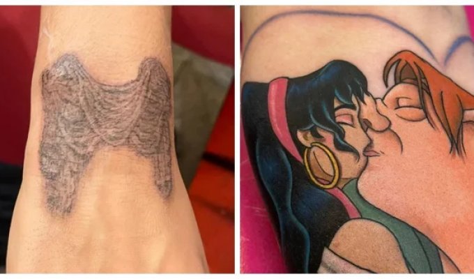 Stuffed forever: 23 strange tattoos that are difficult to explain (24 photos)