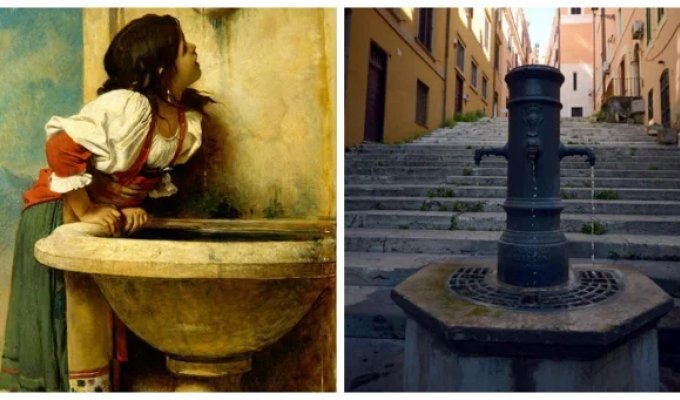Тысячи «носачей», которые с древности утоляли жажду римлян и продолжают это делать сегодня (12 фото + 1 видео)