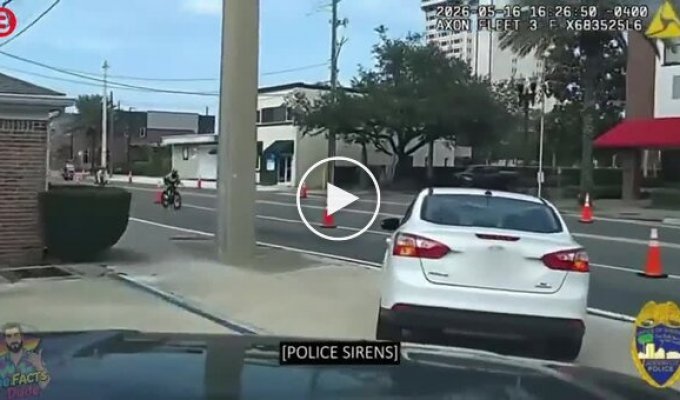 A drunk driver broke into the Florida marathon route.