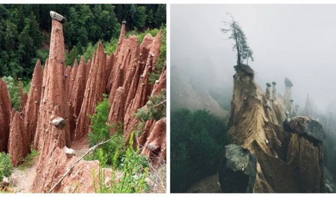 Guardians of the Stone Age: How the Pyramids Are Born in the South Tyrol (15 photos + 1 video)