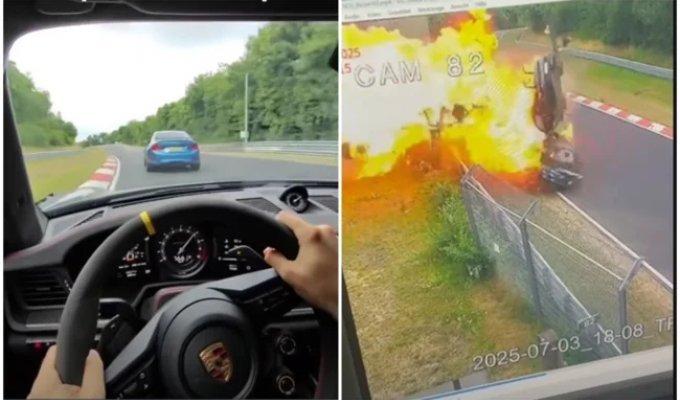 Not All Rides on the Nurburgring End Well (3 photos + 1 video)
