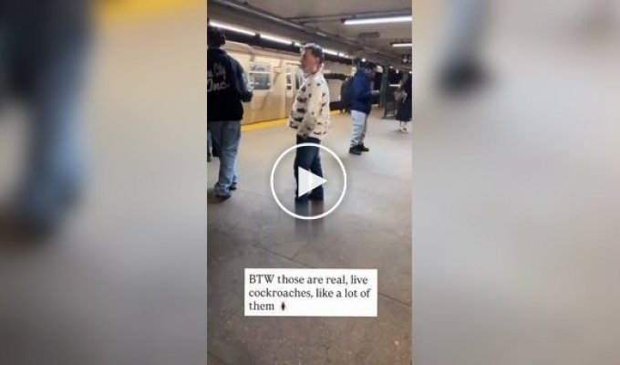 Дивак у дивній куртці за метро