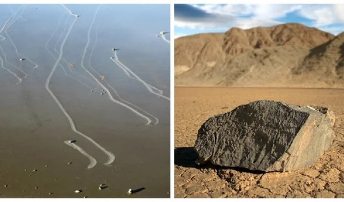 Crawling stones of Death Valley (13 photos + 1 video)