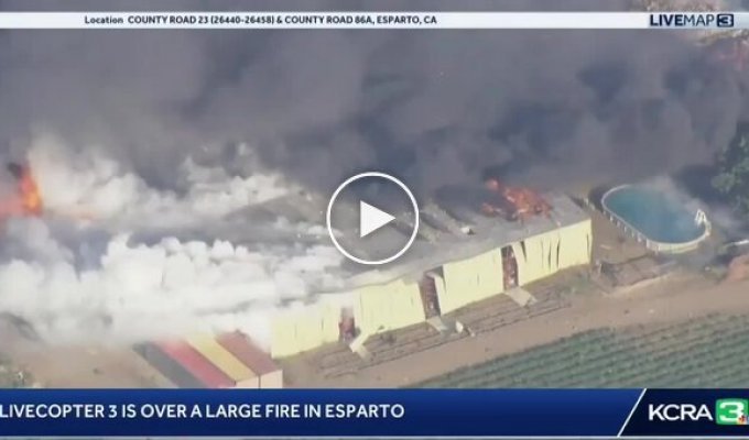 Explosion at fireworks warehouse in the USA