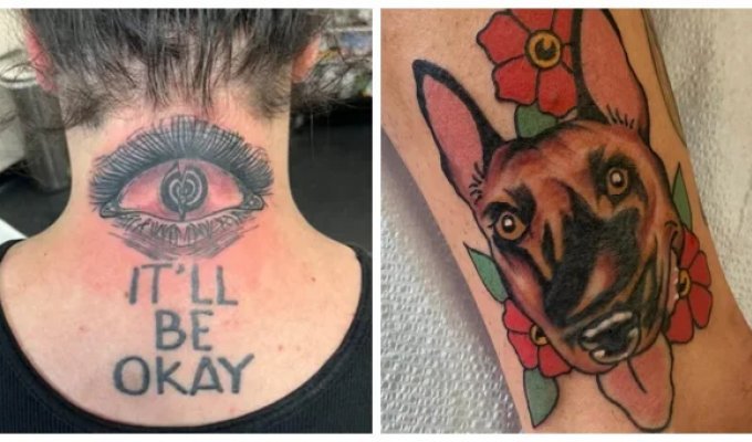 Ink of fate: 22 tattoos that even your skin is ashamed of (23 photo)