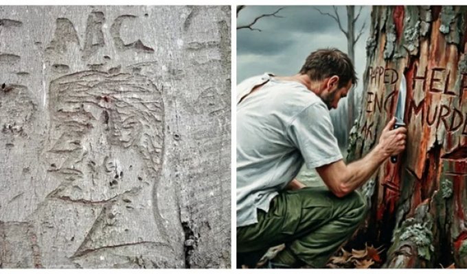 Психіатричний щоденник, вирізаний на деревах Перрівілля (11 фото)