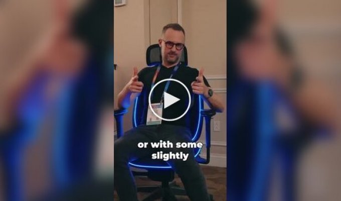 Концепт игрового стула с климат-контролем