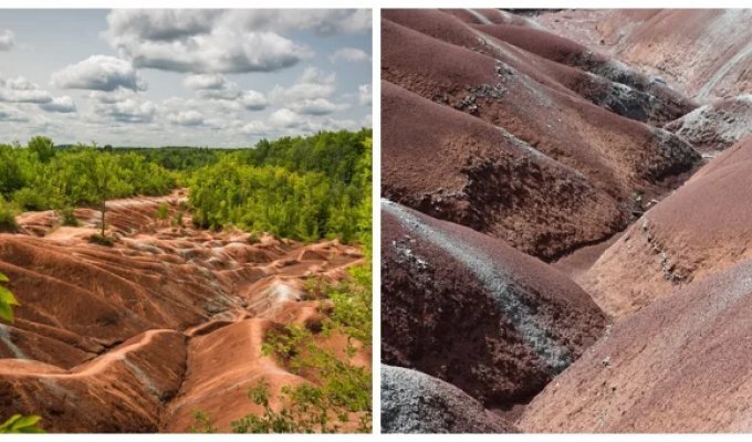 Canada's "Bloody Hills": how human error created a Martian landscape—and nearly destroyed it (12 photos + 1 video)