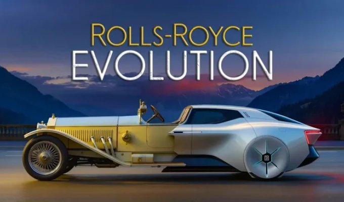 128-year evolution of Rolls-Royce cars shown in four minutes (1 photo + 2 videos)