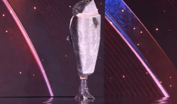 A Miss Universe contestant dressed up as a salmon (2 photos + 1 video)