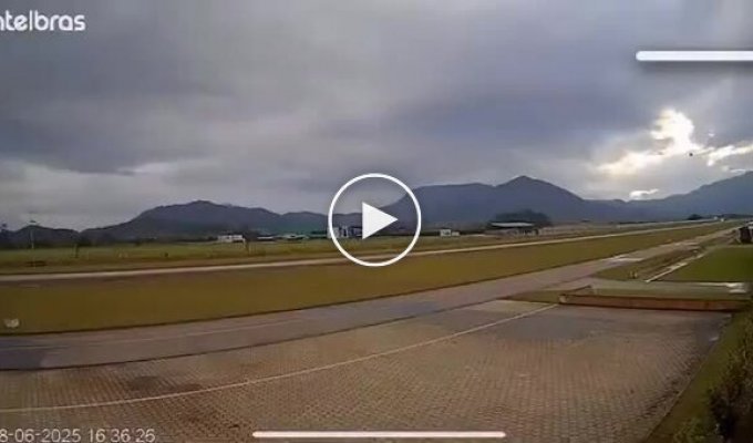 A plane came dangerously close to a helicopter in Brazil