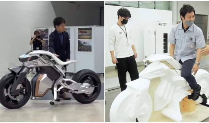 Yamaha showed what the bike of the future will look like (5 photos + 1 video)