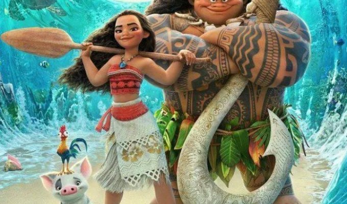 The online community compared the film adaptation of "Moana" to the original 2016 animated film (10 photos)
