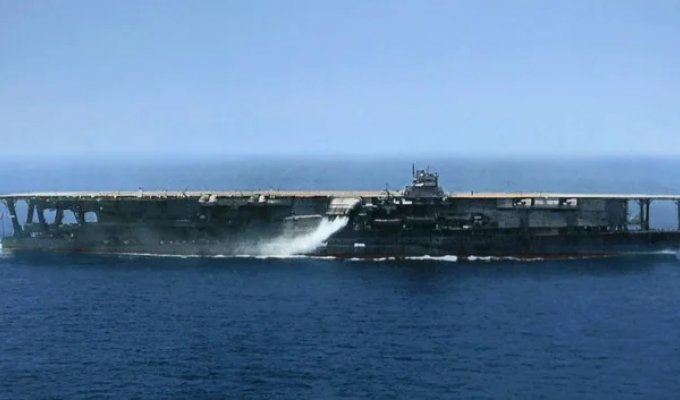 Авіаносець Kaga: від креслень лінкора до вогняного пекла у Мідуея (6 фото)
