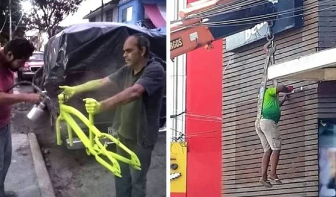 16 photographs of absolutely fearless people who are not afraid of any difficulties (18 photos)
