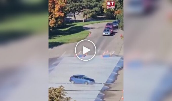 Как проходит экзамен по вождению на скользкой поверхности в Швеции