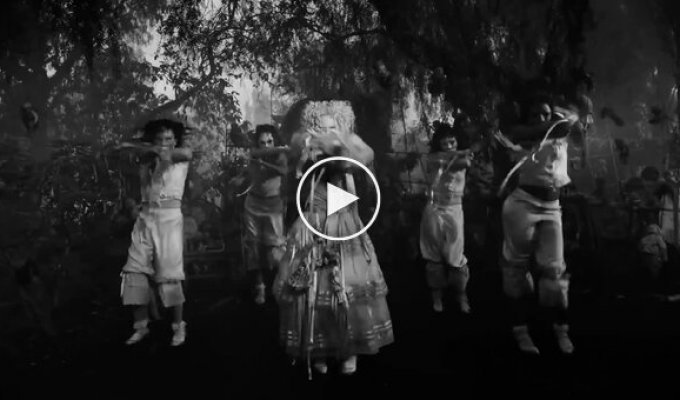 Director Tim Burton shot a video for a Lady Gaga song