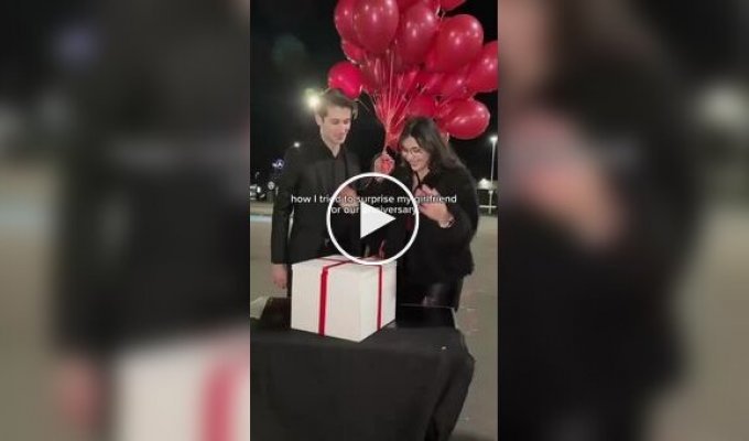 The surprise didn't go according to plan