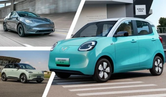 Мировым бестселлером среди электрокаров и гибридов стал крошечный хетч из КНР (8 фото)