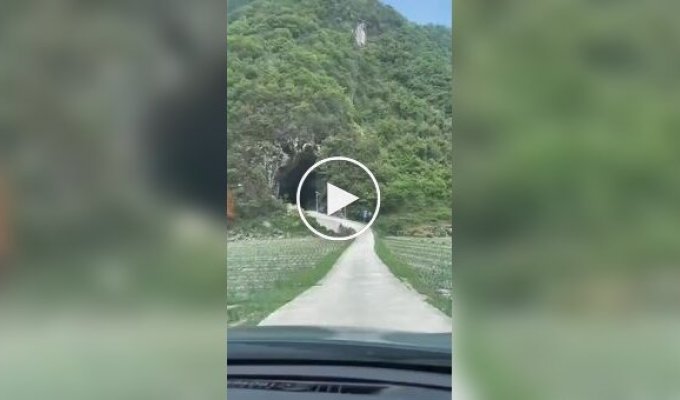 Isn't it scary to drive inside a mountain