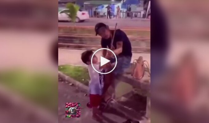 A dangerous game: a child with fireworks arranged a chase