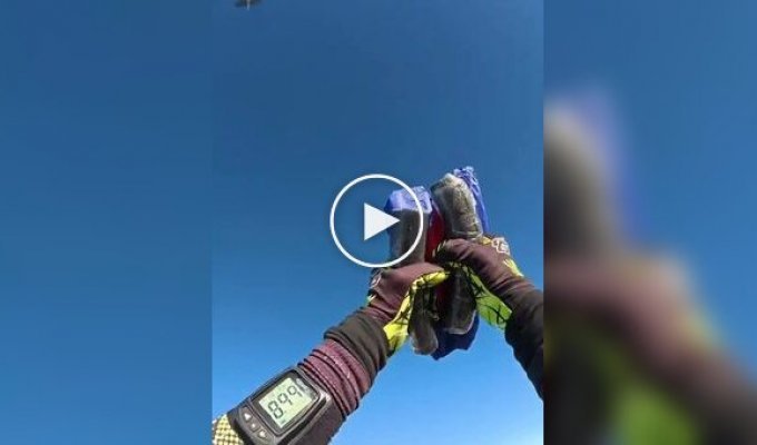 An extreme sports enthusiast tested a cheap parachute from Amazon—it didn't open!