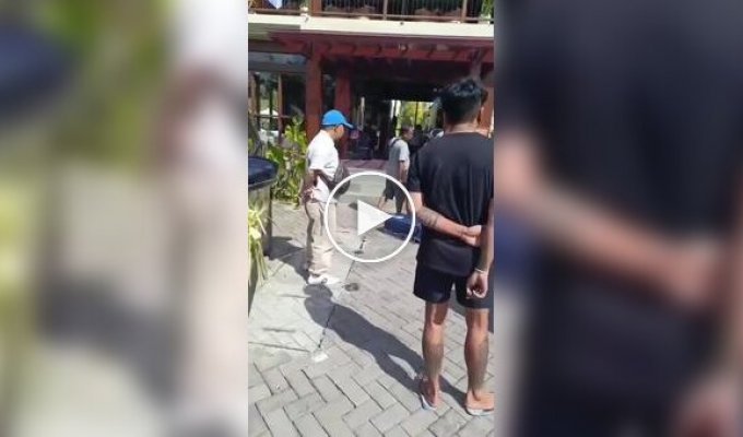 Tourists stole towels, robes, and a TV remote control from a hotel