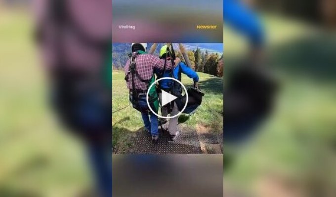 A tourist's first hang gliding flight turned into a fight for life