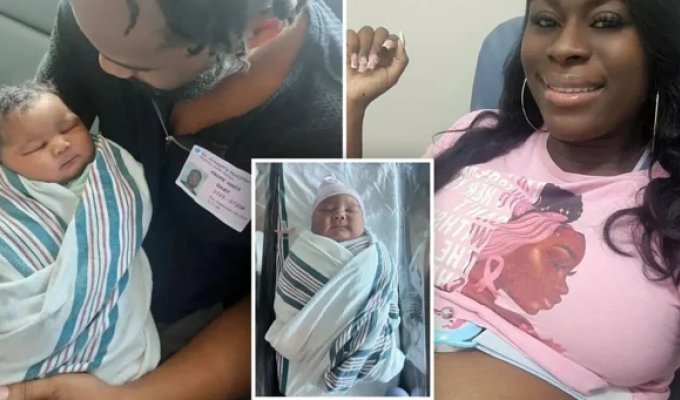 A hospital record was broken: an American woman gave birth to a baby weighing almost 6.5 kilograms (7 photos)