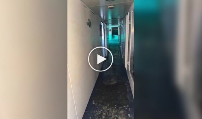 Турист прогулявся по коридору судна, що тоне.
