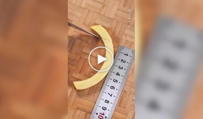 Гребешок для волос из картошки