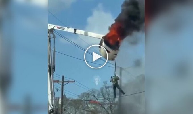 In the US, an electrician nearly burned to death during repairs