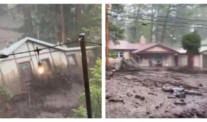 Severe flooding hits another US state (1 photo + 10 videos)