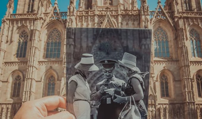 A Window to the Past: Baku Resident Blends Vintage Photographs with Modern Cityscapes (26 photos)