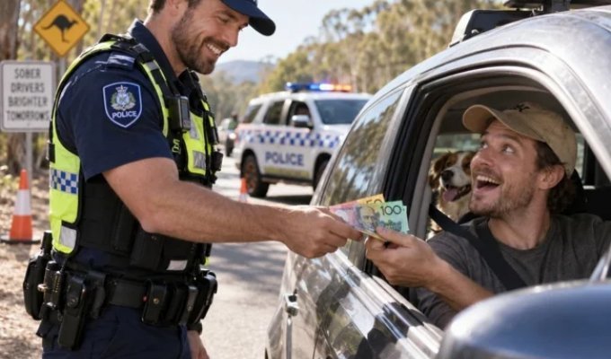 Australian Police Are Now Paying Sober Drivers (2 Photos)