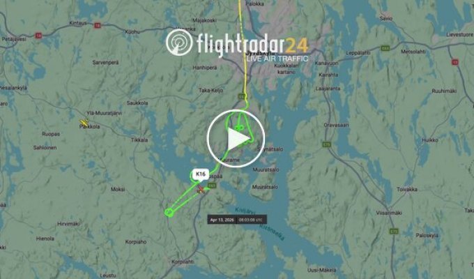 Finnish pilots drew phalluses in the sky