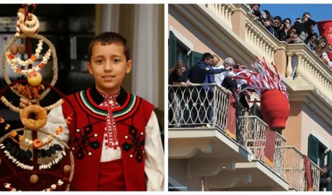 From speed-eating grapes to swimming in icy water: 9 unusual New Year's traditions from around the world (11 photos)