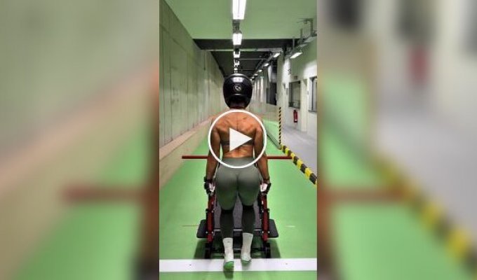 Morning workout for a beautiful girl