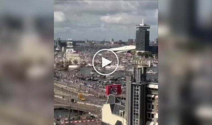 A grand sailing fleet festival kicks off in Amsterdam