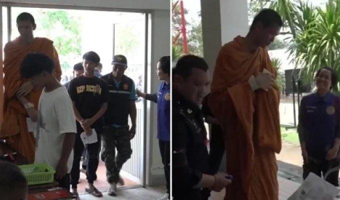 Монах, зріст якого становить 207 сантиметрів, стверджує, що причина його любові до молока (2 фото + 1 відео)